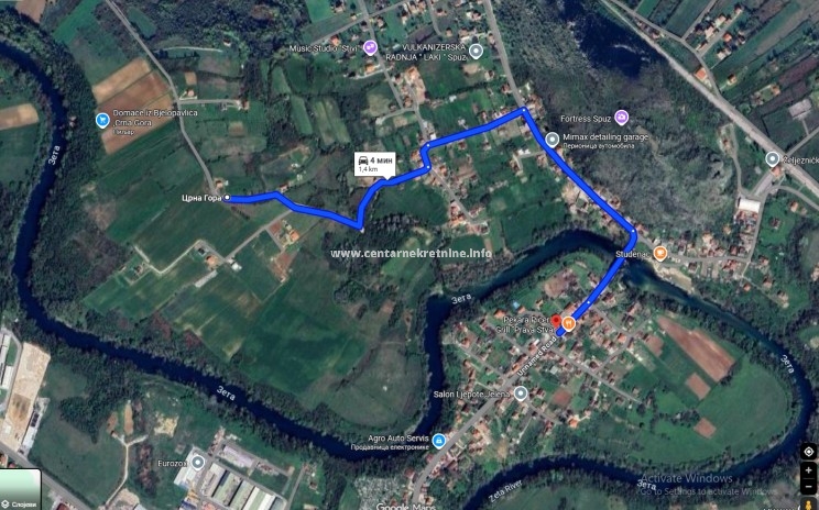 Prodaja, plac 1.000m2,Spuž, Danilovgrad 